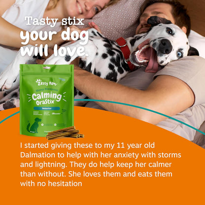 Calming Dental Chews for Dogs – Stress Relief Sticks for Healthy Teeth & Gums – 25 oz