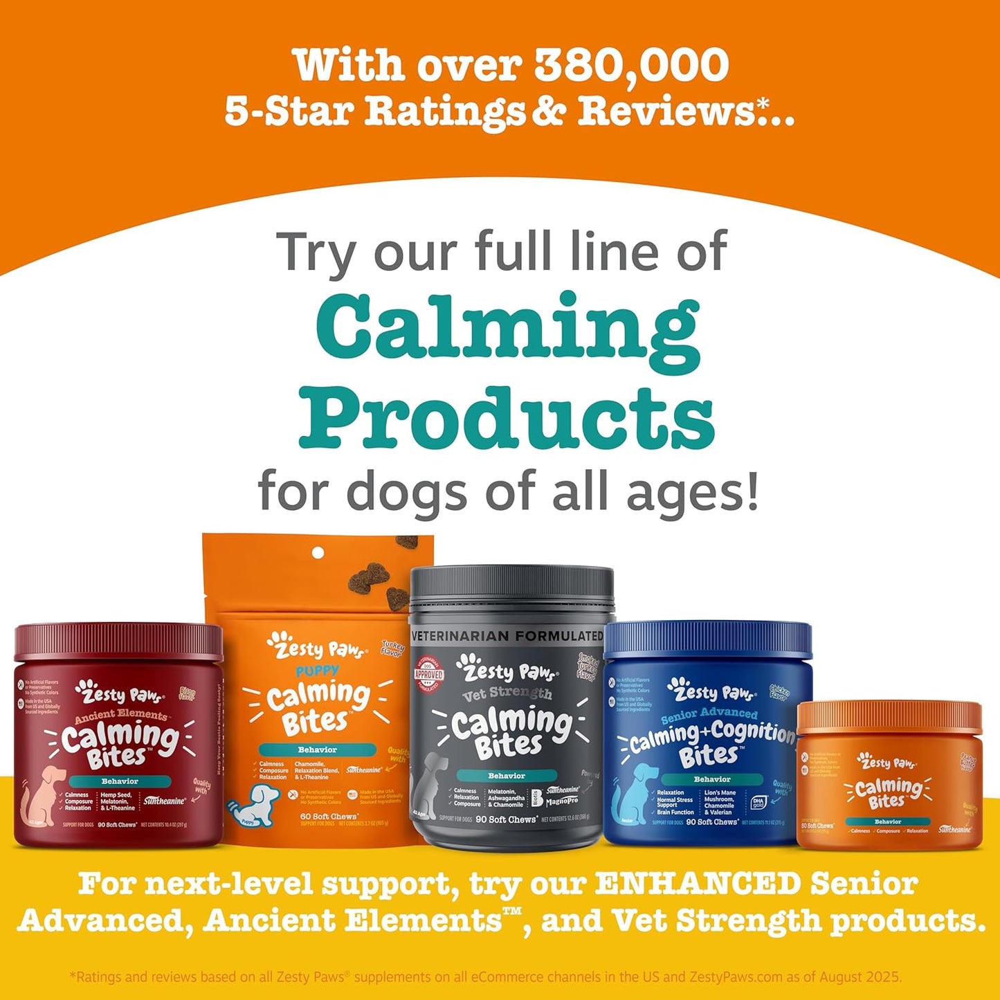 Calming Dental Chews for Dogs – Stress Relief Sticks for Healthy Teeth & Gums – 25 oz